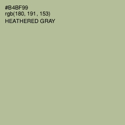 #B4BF99 - Heathered Gray Color Image